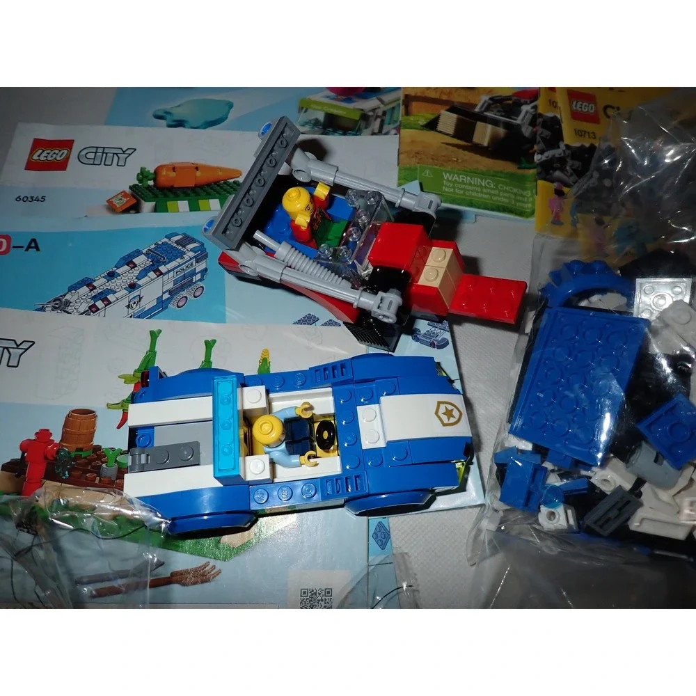 LEGO City Friends Classic Bulk Lot Mixed Sets Manuals Vehicles Minifigures